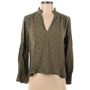 ZARA Green Button Down Size Small